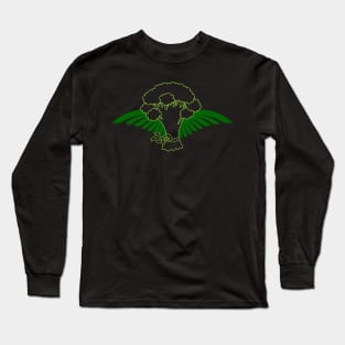 Broccoli With Wings Long Sleeve T-Shirt